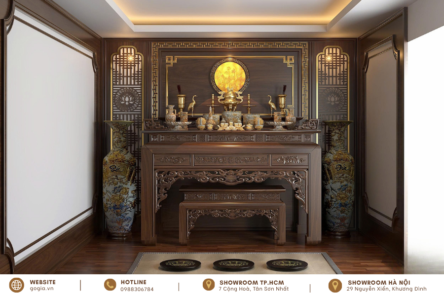 Phòng thờ hiện đại cho biệt thự, nhà đất